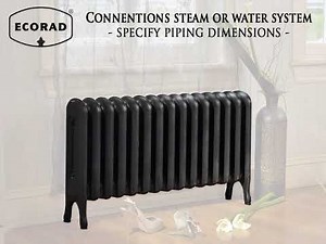 Cast Iron Radiator Pipes Sizing (metric and imperial)