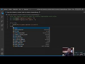 Leer dos números y mostrar todos los enteros comprendidos entre ellos Python