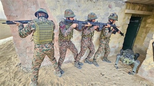 Battle-ready robotic dogs join Army combat exercise in Rajasthan desert