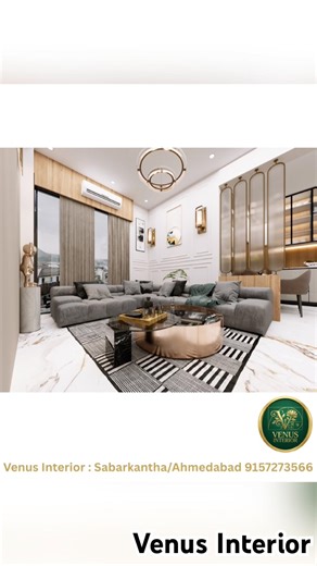 Shela 3 BHK Interior | Hall Views | Venus Interior | 360 View | interior room #hall #interior #shela