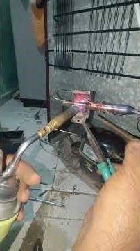 Refrigerator Cappilary pipe👉Drier Filter Joining #shorts #shortvideo#refrigerator#youtubeshorts