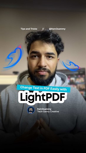 Finally found a way to actually edit PDF text without the headache. LightPDF lets you change text directly in the browser. . . . #lightpdf #productivity #techtips #pdfeditor #lifehacks