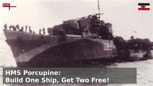 【海军历史杂谈】- 英国皇家海军豪猪号：炸成两半，没有问题！