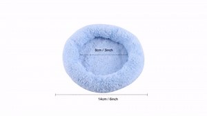 01 Durable Small Dog Bed, Comfortable pet Bed for Small Dogs(Blue, S)