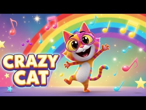 The Crazy Cat Song 😹 | Nursery Rhyme for toddlers | Tots Rhyme