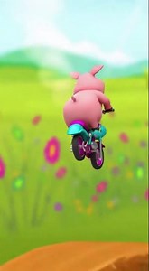 🐷💨 Funny Happy Pig Riding a Motorbike! | Cute Pig Jumping Like a Pro! 😂🏍️