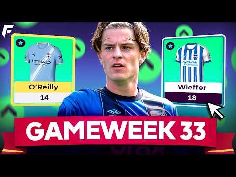 FPL GW33 TRANSFER PLANS ✅ TEAM SELECTION ✍️ BENCH BOOST ACTIVE!