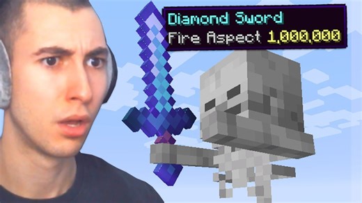 Minecraft, But Every Mob Has Fire Aspect 1,000,000...