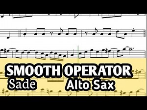Smooth Operator Alto Sax Sheet Music Backing Track Play Along Partitura