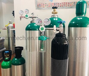 [Hot Item] Medical Oxygen Gas Cylinders with Twins Gauges