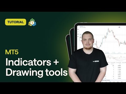 How to use indicators and drawing tools in the MetaTrader 5? | Tutorial #5