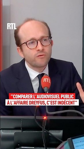 "Comparing public broadcasting to the Dreyfus affair is indecent": Jérémie Patrier-Leitus on RTL