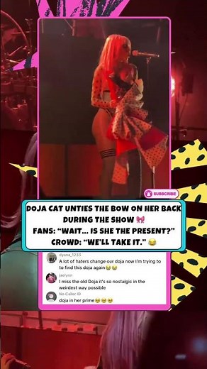 A creative stage moment from Doja Cat #dojacat #cardib #rap #rapper #liveconcert #concert