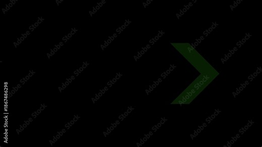 Arrow loading icon animation moving from left to right, looping directional arrow for navigation and progress UI concept