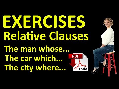 relative clauses - who-which-where-why-when- exercises - improve your grammar - easy English lesson