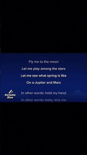 Frank Sinatra - Fly me to the moon lyrics