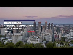 Meilleur endroit pour étudier au Canada - Matrix College, Montréal, Québec.