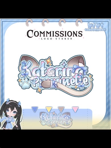 Open Commissions Logo Vtuber 💳 Price only=80K/15$ 💋 commercial = 120k / 17$ Payment=Paypal,Bank BRI, shopay,Ovo,Gopay Animation= 180k / 26$ Comercial animation= 200k / 30$ Note📃 : •Deal (orders that have been ordered cannot be canceled) •Work according to the queue •Working 2-7 days / week #logo #vtuber #commission #fyp #logovtuber