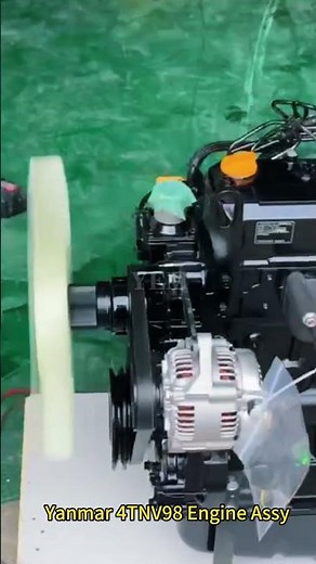 Today, let's start the engine assey of the new Yanmar 4TNV98 engine🔧
