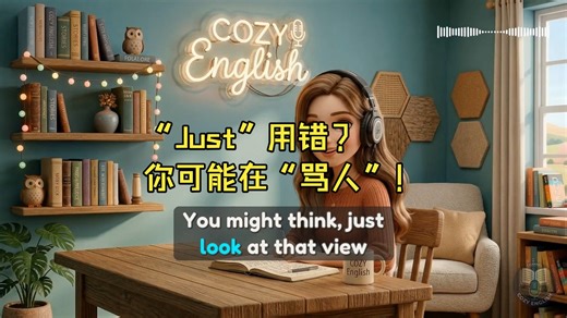 一个“Just”词4种意思，用错竟变“杠精”？！学会它英语秒变地道！🔥【A2-B1口语听力】