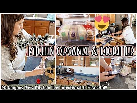 NEW HOUSE KITCHEN DECLUTTER & ORGANIZE 2025 :: Making my Kitchen Feel Peaceful & Intentional