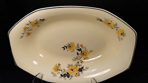 At D & R, you know we love Homer Laughlin! We are in the process this week of preparing a collection of what we thought was some nice Yellowstone pieces from the 1920’s and early 30’s for listing in our store. After we had examined several of the pieces, we realized that WHILE they all had the same well-known “Yellow”, (Ivory) color that Yellowstone is famous for and they all had Patterns that were commonly found only on Yellowstone… They were NOT all the unique Octagonal “Shape” that Yellowston