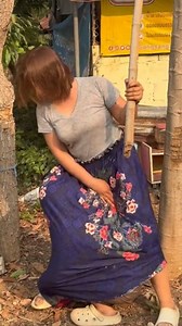 Running away from her sister🤣 #funny #reels | Hing Sros