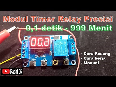 Timer relay module 6-30V 0.1 sec-999 minutes How it works specifications manual