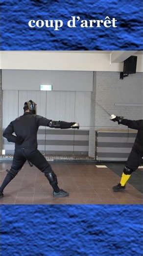 Perfect Stop hit in tempo in HEMA sabre sparring