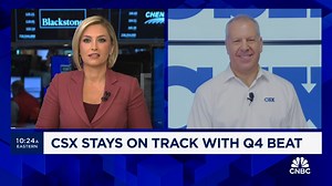 1.4K views · 84 reactions | Working together as #ONECSX, our dedicated team of railroaders continued to deliver industry-leading service in Q4 2023. Watch as CSX President and CEO Joe Hinrichs speaks with CNBC’s 'Squawk on the Street', sharing insights on our railroad’s Q4 performance and 2024 outlook. | CSX | Facebook