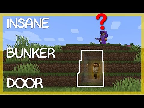 Fully Hidden Minecraft Bunker Door!!! *UNDETECTABLE* - Minecraft Redstone Doors