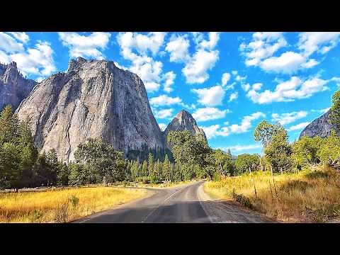 Yosemite Valley: BREATHTAKING Scenic DRIVE at Sunrise – 4K California Driving Adventure