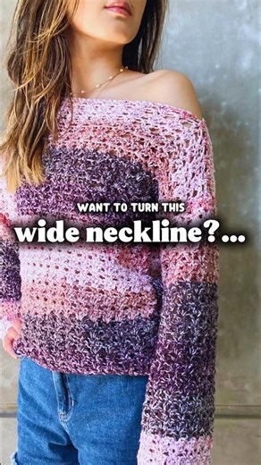 How to Crochet a Ribbed Neckline on any Sweater | Easy Beginner Crochet Tutorial for Any Top