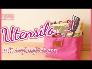 Sew your own utensil holder with outside compartments