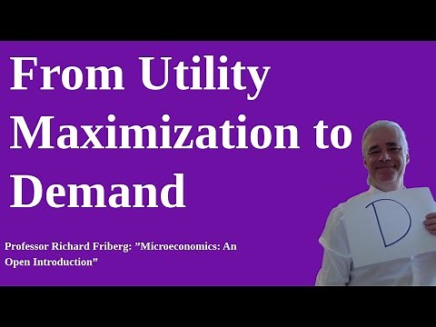 Deriving a Demand Curve From Utility Maximization