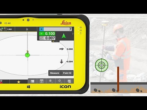 How to stake out points in Leica iCON site