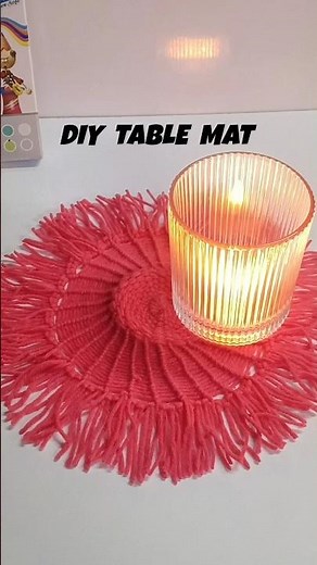 DIY table mat 😱| DIY 17/100 DIY #shorts #viralshort #shortsvideo #diy #aesthetic #trending