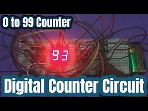 Digital Counter (0 to 99) using CD 4026 and 7 segment display