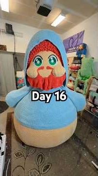 Day 16 of making a Life-size CaseOh!🤗 #crochet #twitch #amigurumi #caseoh #twitchstreamer