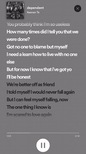 Dependent - Keenan Te | Lyrics Video