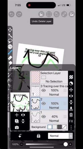 Tracing this cat until it’s not a cat anymore part 12