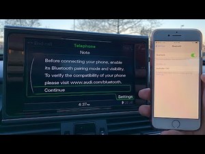 How to Pair Your Phone Bluetooth Audi A4/A6/A8