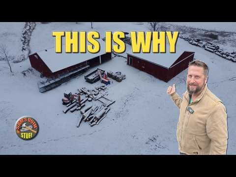 Fixing Up Old Barns | ⚠️ Carbon Monoxide Spikes While Splitting Wood Indoors ⚠️