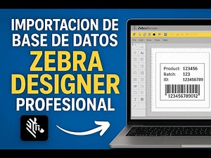 Cómo importar una base de datos en Zebra Designer Profesional | Tutorial impresión de etiquetas
