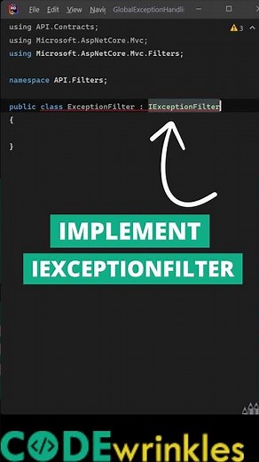 ASP.NET Core global exception handling via filter