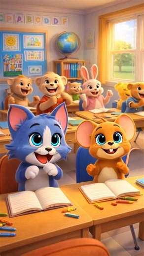 Happy Classroom Day | Kids Learning Song | Cat & Mouse School Fun | Chutti Kids TV