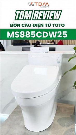 TDM.VN | Review of the TOTO MS885CDW25 Washlet TCF34461GAA S5 electronic toilet with powerful and...