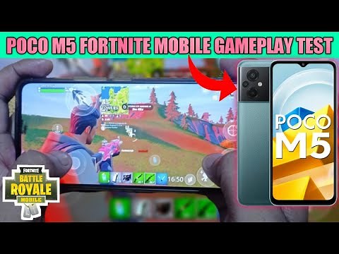 Poco M5 Fortnite Mobile Gameplay Test|Poco M5 Fortnite Gaming Test|Poco M5 Fortnite 30,60 FPS Test