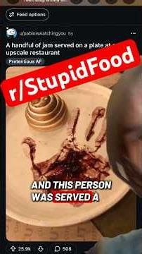 Stupid Foods! Specific subreddits explained #reddit #food #cooking #memes #finedining #restaurant