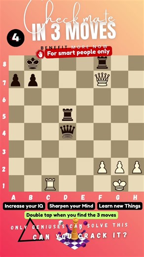 Can you checkmate in 3 moves? (P.32) (White to play)♟️